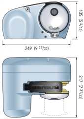 Quick GENIUS GP2. Tamburlu model 800W 12V