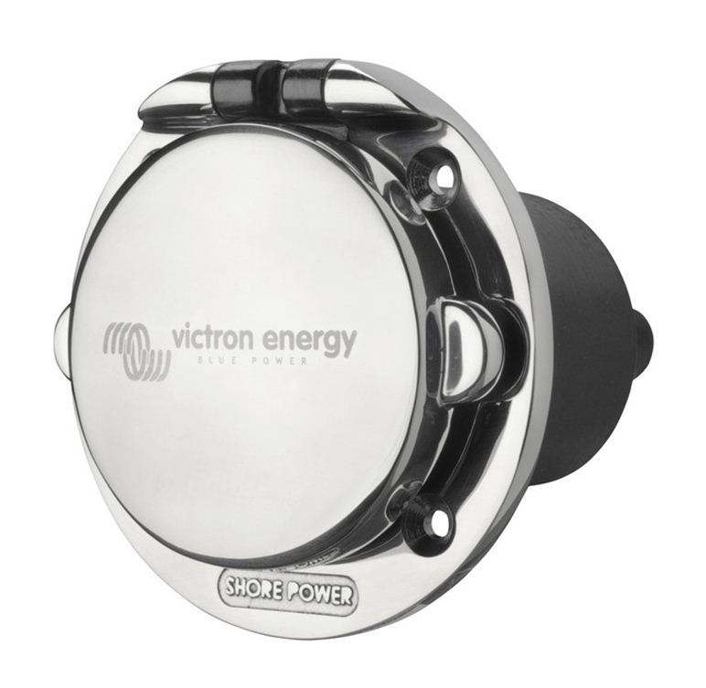 Victron Energy Power Inlet 32A stainless steel with cover SHP303202000