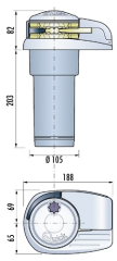 Quick DP2E. Tambursuz model 800W 12V