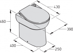 Vetus elektrikli tuvalet 12V WCS