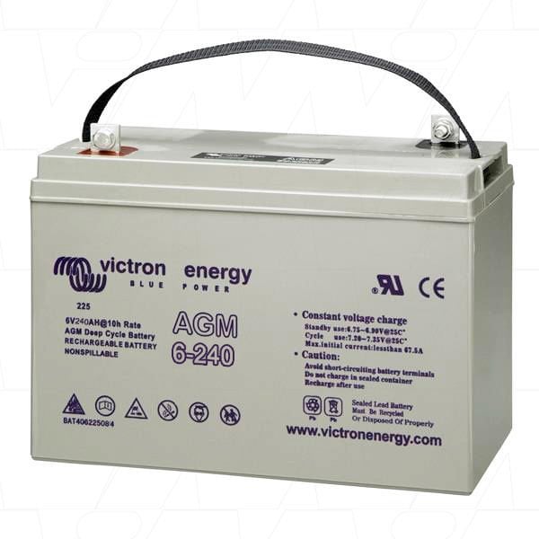 Victron Energy AGM Deep Cycle Battery 6V/240Ah BAT406225084