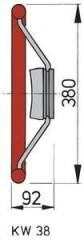 Vetus dümen KW38 380mm