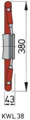 Vetus dümen KWL38 550mm