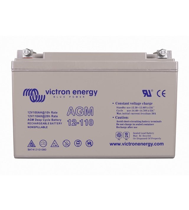 Victron Energy 12V/110Ah AGM Deep Cycle Akü (M8) BAT412101085