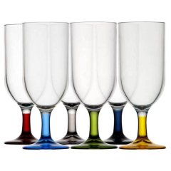 KADEH - MİNİ ŞAMPANYA - PARTY - RENKLİ - 6'LI PAKET