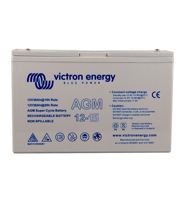 Victron Energy 12V/15Ah AGM Super Cycle BAT412015080