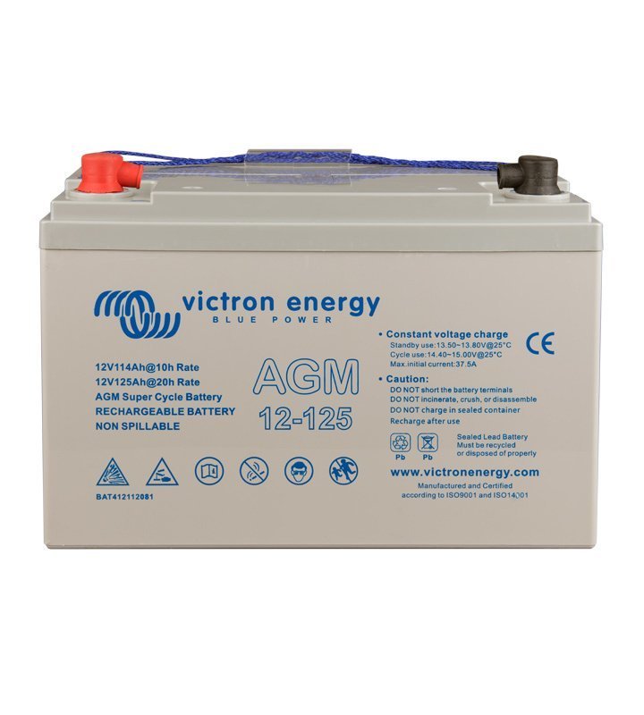 Victron Energy 12V/125Ah AGM Super Cycle Battery (M8) BAT412112081