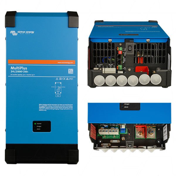 Victron MultiPlus 24/2000/50-50 120V VE.Bus Inverter/caricabatterie, Garanzia 5 Anni