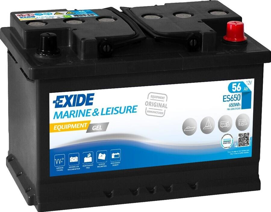 Exide ES650 Marin Jel Akü, 12V 56A 650W