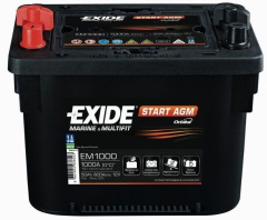Exide EM900 Marin Start AGM Aküsü, 12V 42A