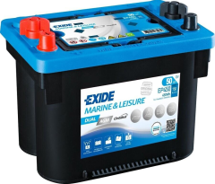 Exide EP450 Marin Dual AGM (Start & Servis) Akü, 12V 50A 450W
