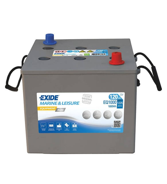 Exide EXD-EQ1000 Marin AGM (Servis) Akü 12V 120Ah