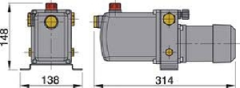 Vetus elektro hidrolik pompa 12V 16A