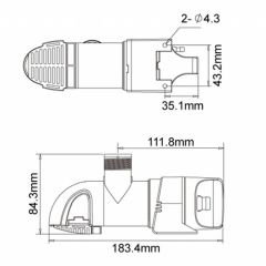 SEAFLO DÜŞÜK PROFİLLİ SİNTİNE POMPASI 1100 GPH 12 V