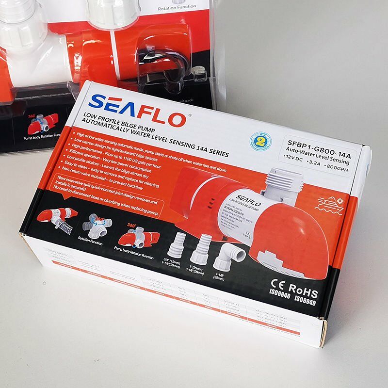 SEAFLO DÜŞÜK PROFİLLİ SİNTİNE POMPASI 1100 GPH 24 V