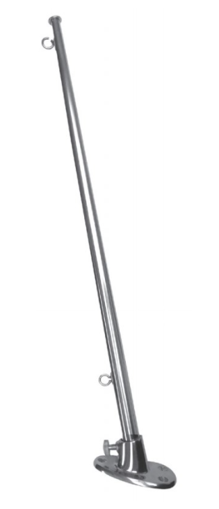 BAYRAK DİREĞİ KROM VARDAVELA MONTAJ 40 CM