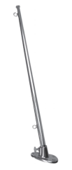 BAYRAK DİREĞİ KROM VARDAVELA MONTAJ 40 CM