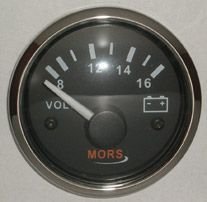 VOLTMETRE 12 V SİYAH