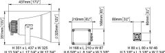 EW3-MS ELEKTRONİK MEGAFON 20/75mt SİS DÜDÜĞÜ,MİK.+SİREN 24v