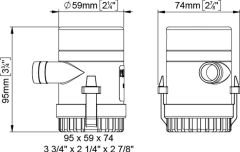 UP500 SİNTİNE POMPASI 12v