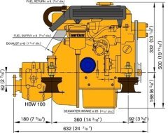 Vetus Diesel M2.18 Deniz Motoru