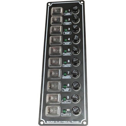 10 ANAHTARLI İZOLELİ DİKEY SWITCH PANEL