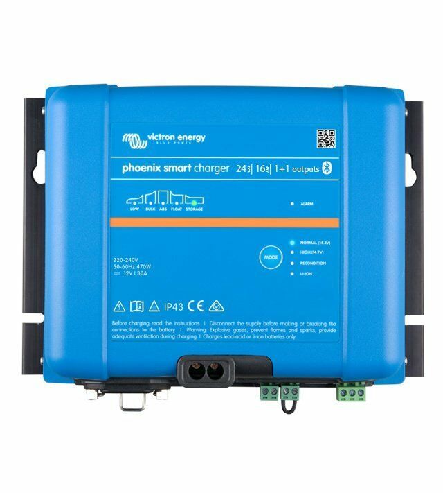 Victron Energy Phoenix Smart IP43 Charger 24/16 (1+1) 120-240V PSC241651095