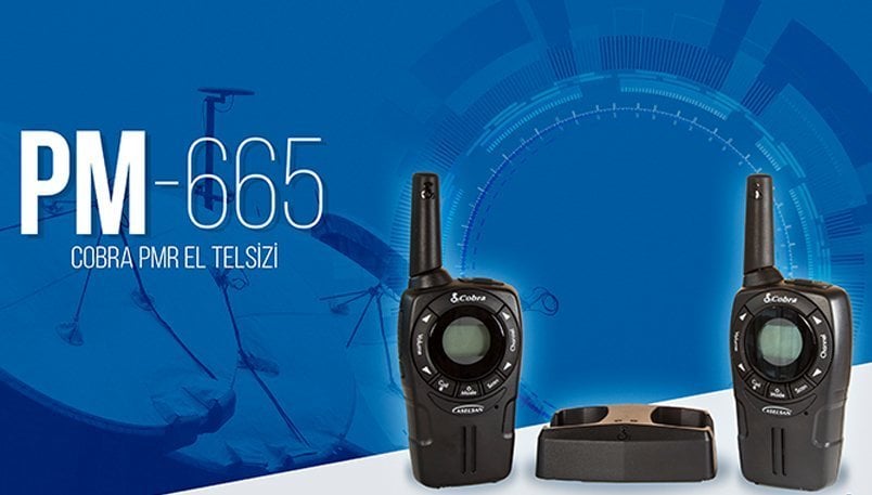 EL TELSİZİ COBRA PM665 (2'Lİ) 8km