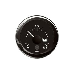 VDO 52 mm Atık su Seviye, 0- 1/1, (4-20mA), Siyah