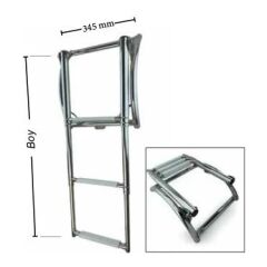 BOT MERDİVENİ 3 BASAMAKLI cr-ni 88cm