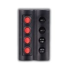 SWITCH PANEL 4 LÜ OTOM.SİGORTALI,led