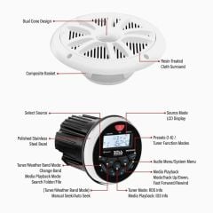 BOSS YUVARLAK TEYP + HOPARLÖR MCKGB350W.6