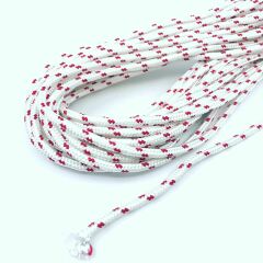 RENKLİ İSKOTA HALATI 12 MM KIRMIZI-BEYAZ
