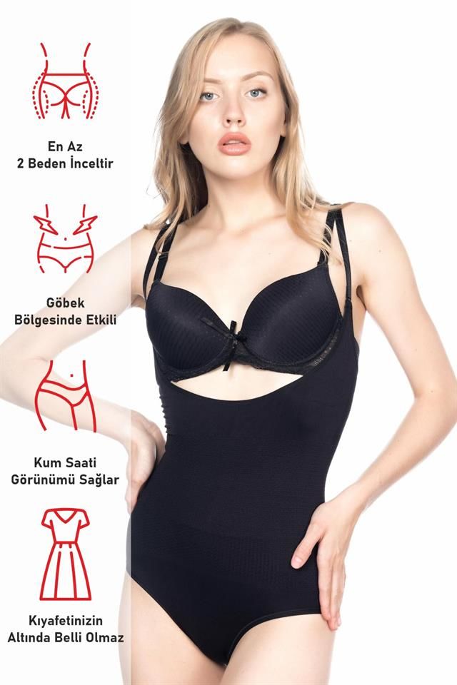 Emay 2023 Göğüs Açık Slip Korse