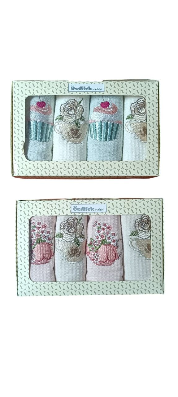 Özdilek Flowers Renkli 4'Lü Kutulu Peçete