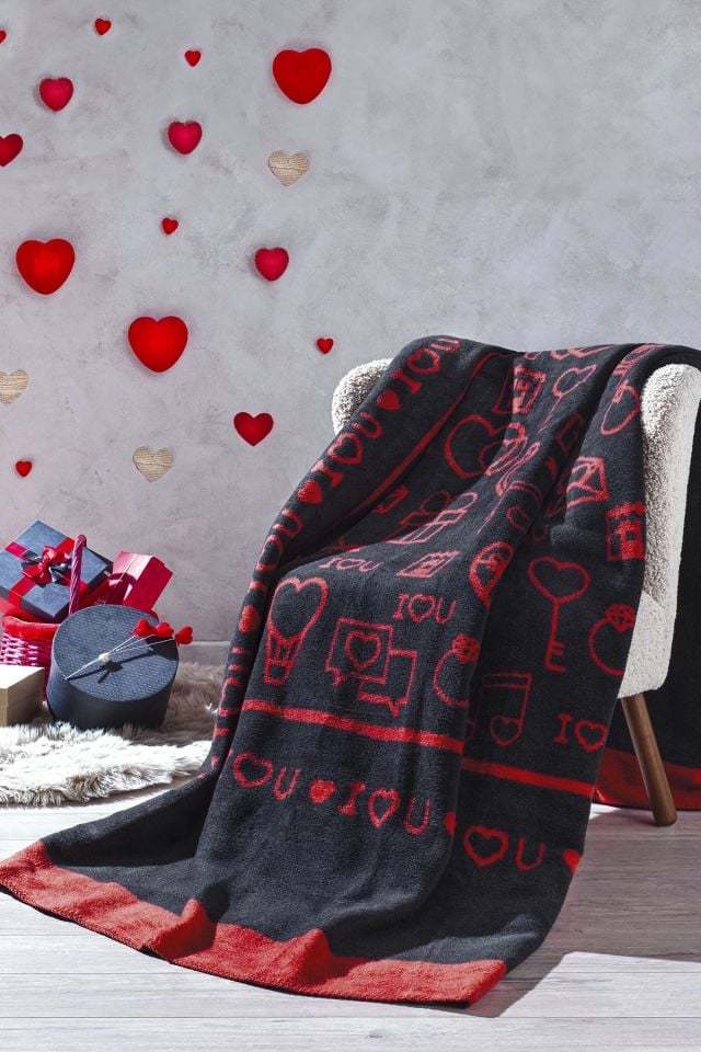 Özdilek Gleam Love Çift Kişilik Battaniye
