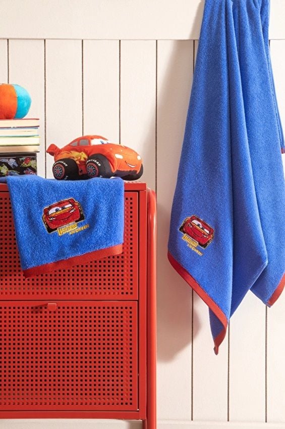 Özdilek Disney Cars Mc Quenn Mavi Banyo Seti