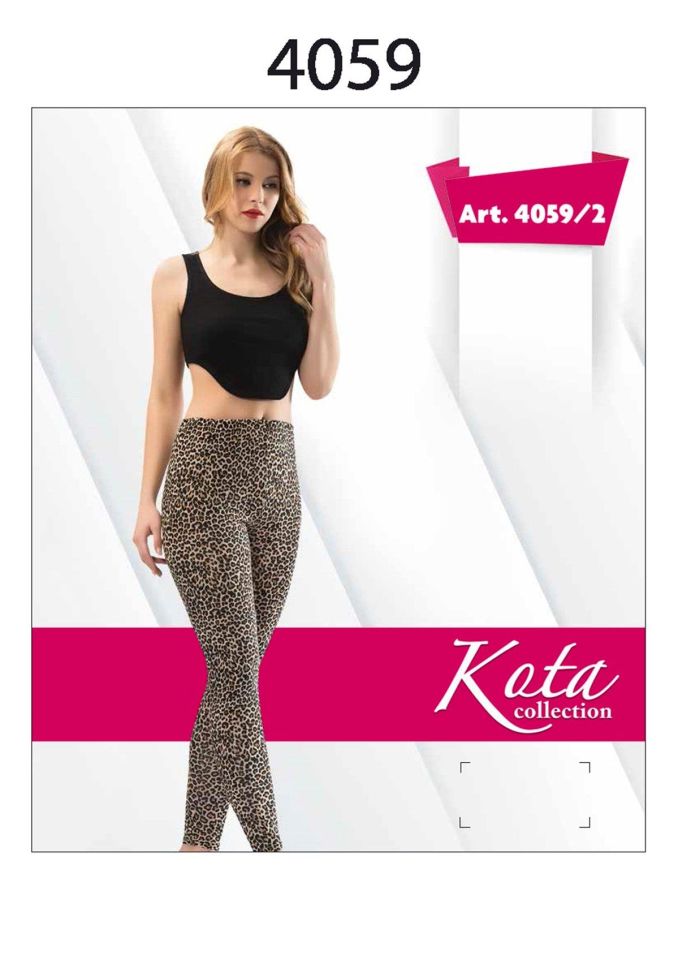 KOTA 4059 BAYAN LEOPAR BASKILI TAYT
