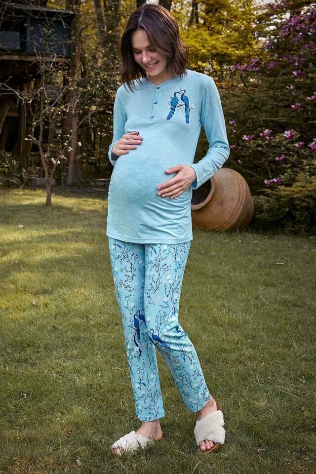 Berrak 9128 Bayan Lohusa Pijama Takımı