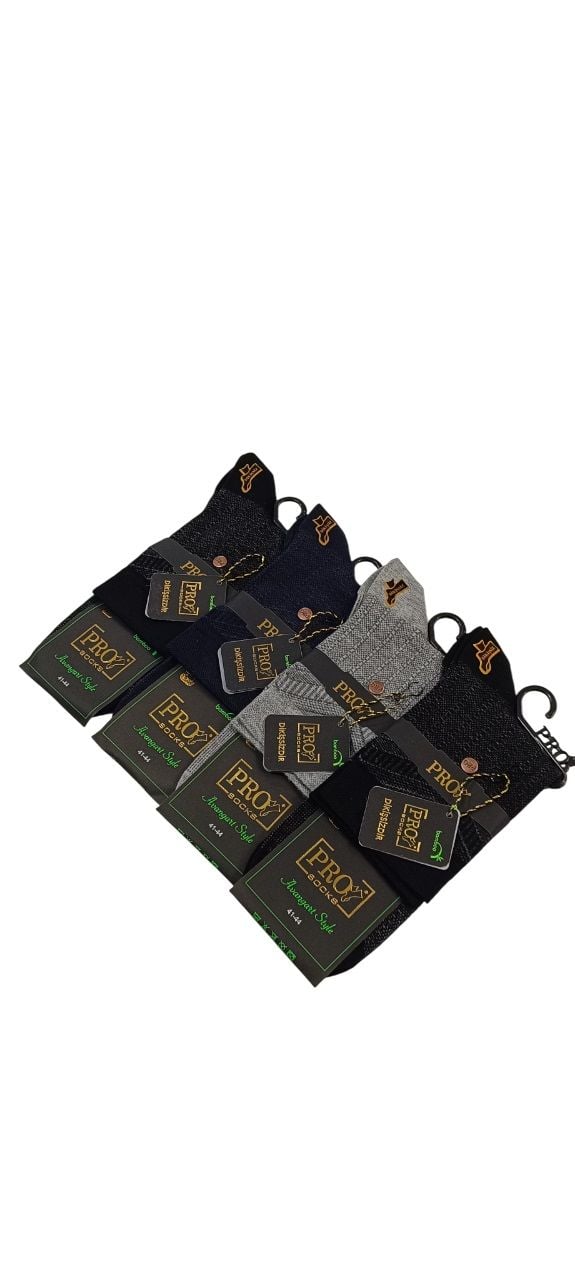 Pro 17359 Erkek Bamboo Yazlık Kısa Konç Çorap