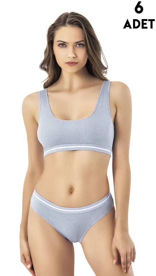 Kota 4511 Bayan Bikinili Pedli Büstiyer Takım