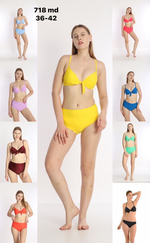 Azra 718 Düz Kadın Bikini