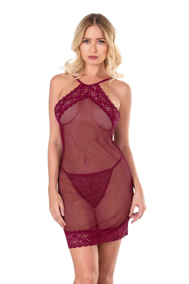 Primoda 8132 Saten Gecelik