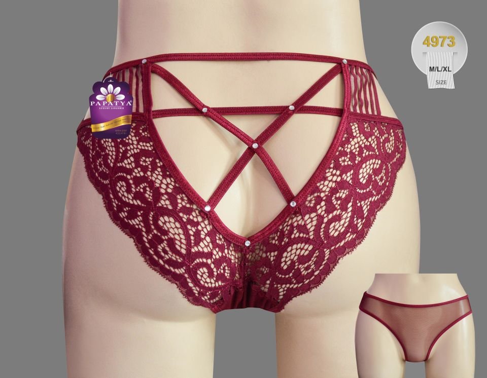 Papatya 4973 Ön Kısım Tüllü Tanga