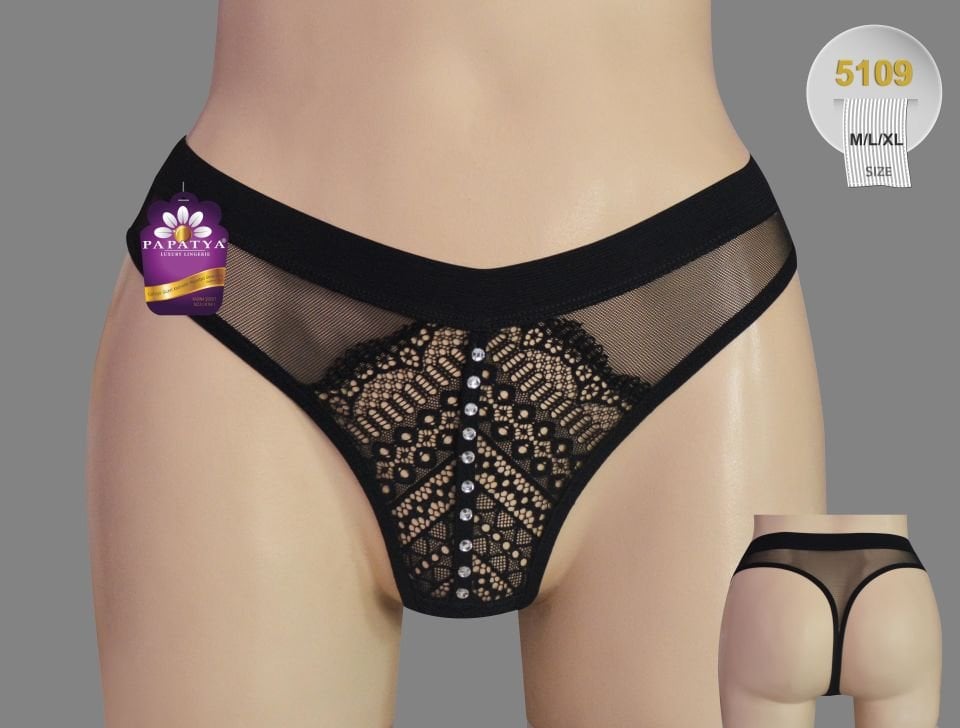 Papatya 5109 Önü Bantlı Tanga