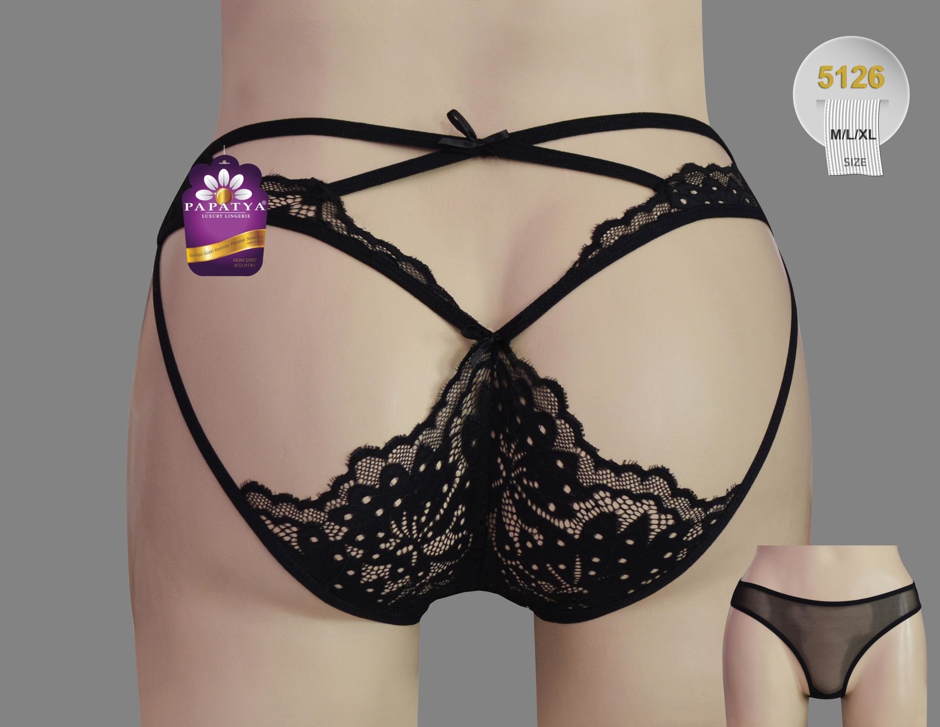 Papatya 5126 Bayan Ön Tül Bikini