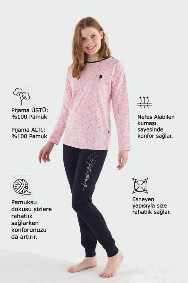 U.S. Polo Assn. 16834 Kadın Pijama Takım