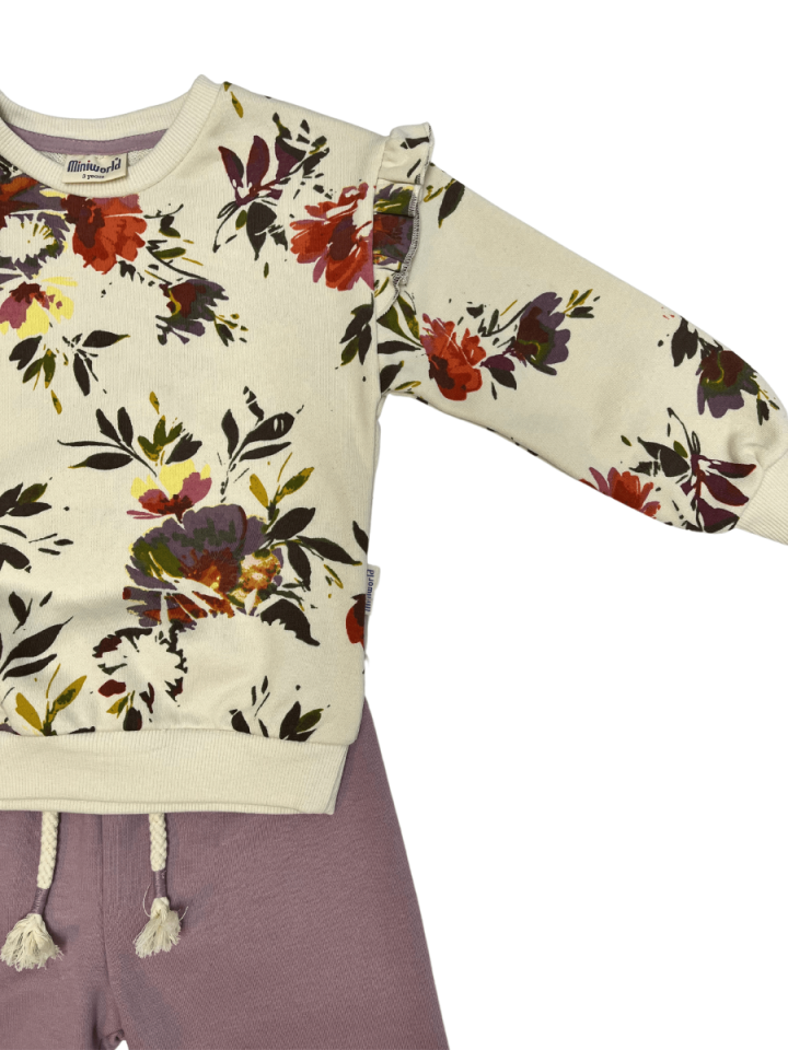 MİNİ WORLD Messy Flower Kız Takım