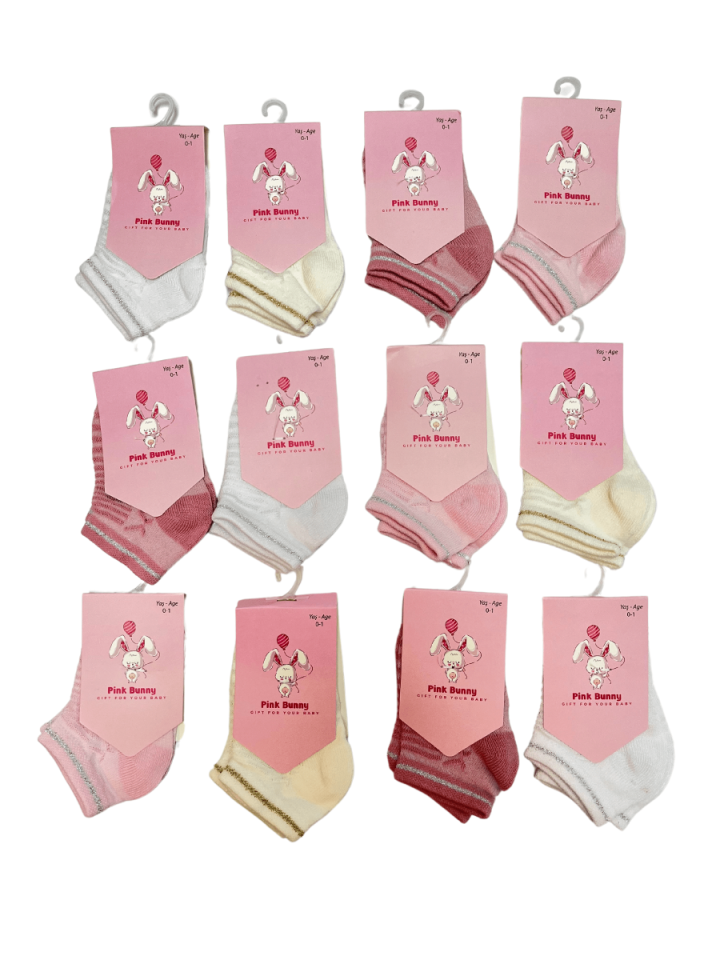 PİNK BUNNY Kız Patik Çorap
