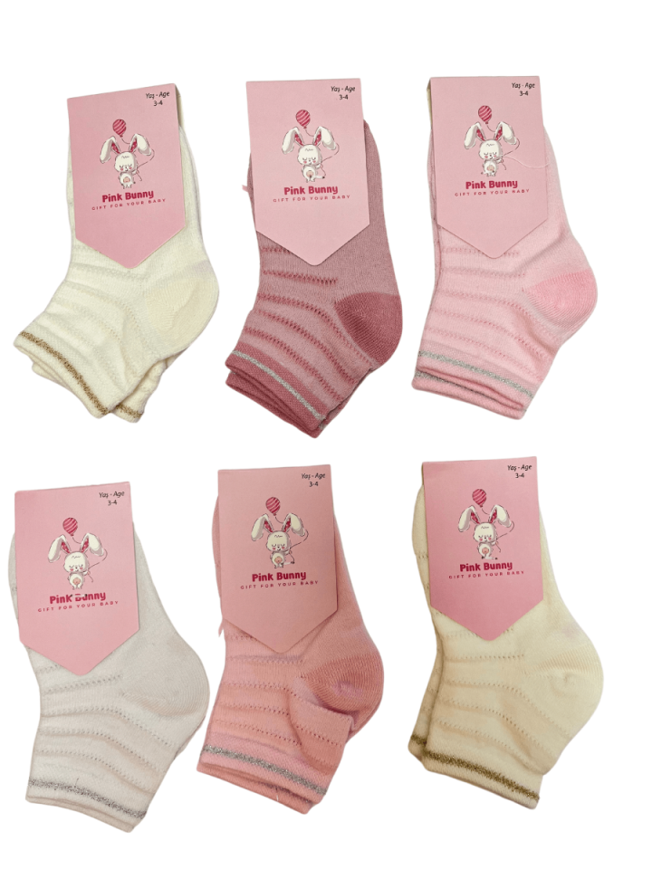 PİNK BUNNY Kız Patik Çorap